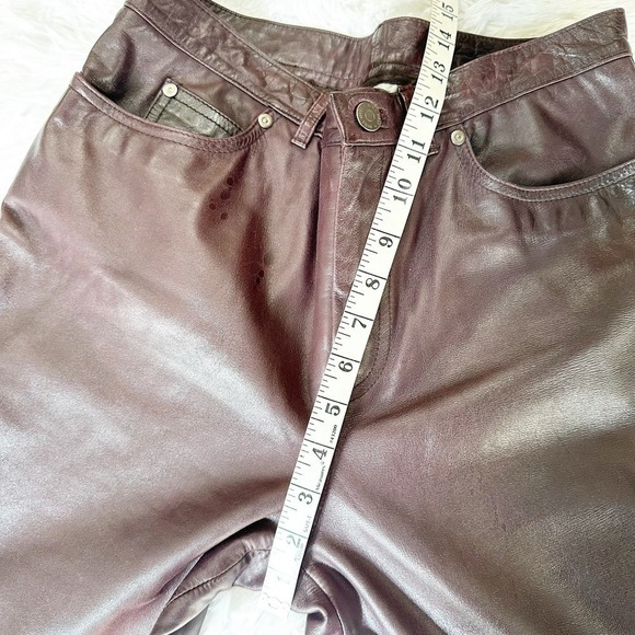Nine West Leather Pants Size 6 - Picture 4 of 10